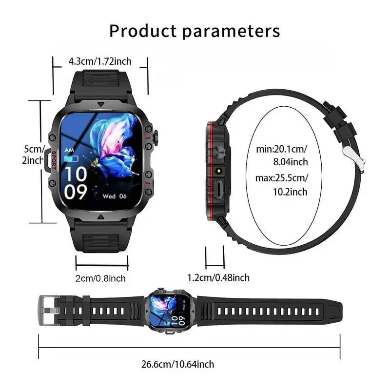 Multifunctional Wearable Smartwatch with LED Light and Screen, Fashionable Digital Watch with Multiple Sports Modes, Wireless Call and Custom Photo Health Tracker, Digital Smart Watches