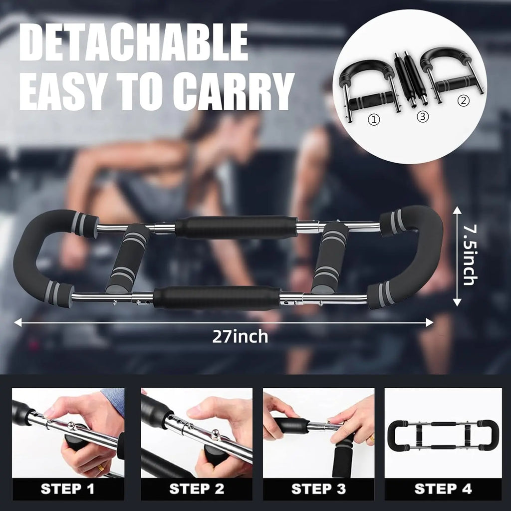 Twister Arm Trainer, Adjustable Resistance Twister Arm Exerciser Chest Exerciser for Men, Portable Chest Workout Equipment Arm Trainer for Men