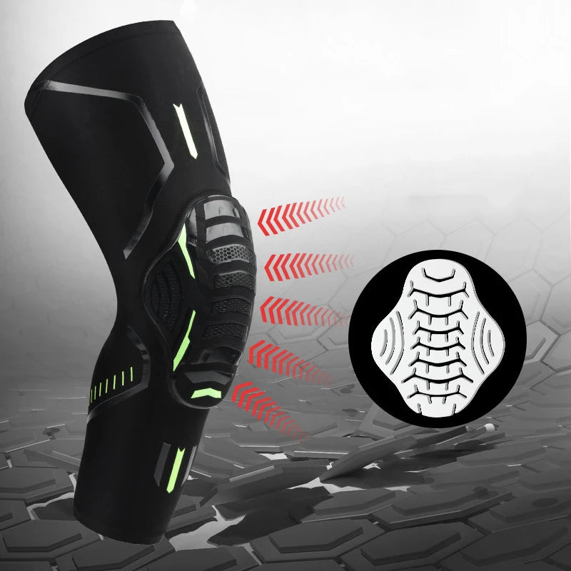 New Sports Kneepad Men Pressurized Elastic Knee Pads Support Fitness Cycling Bike Gear Basketball Volleyball Brace Protector