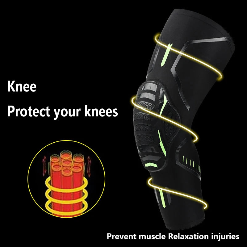 New Sports Kneepad Men Pressurized Elastic Knee Pads Support Fitness Cycling Bike Gear Basketball Volleyball Brace Protector